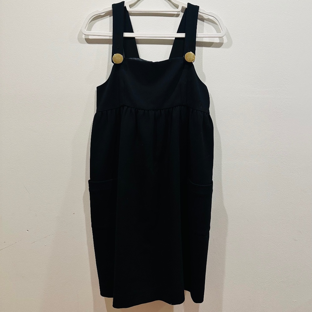 INTERMIX/ AKA NEW YORK NWT JUMPER DRESS W/ GOLD BUTTONS SZ S